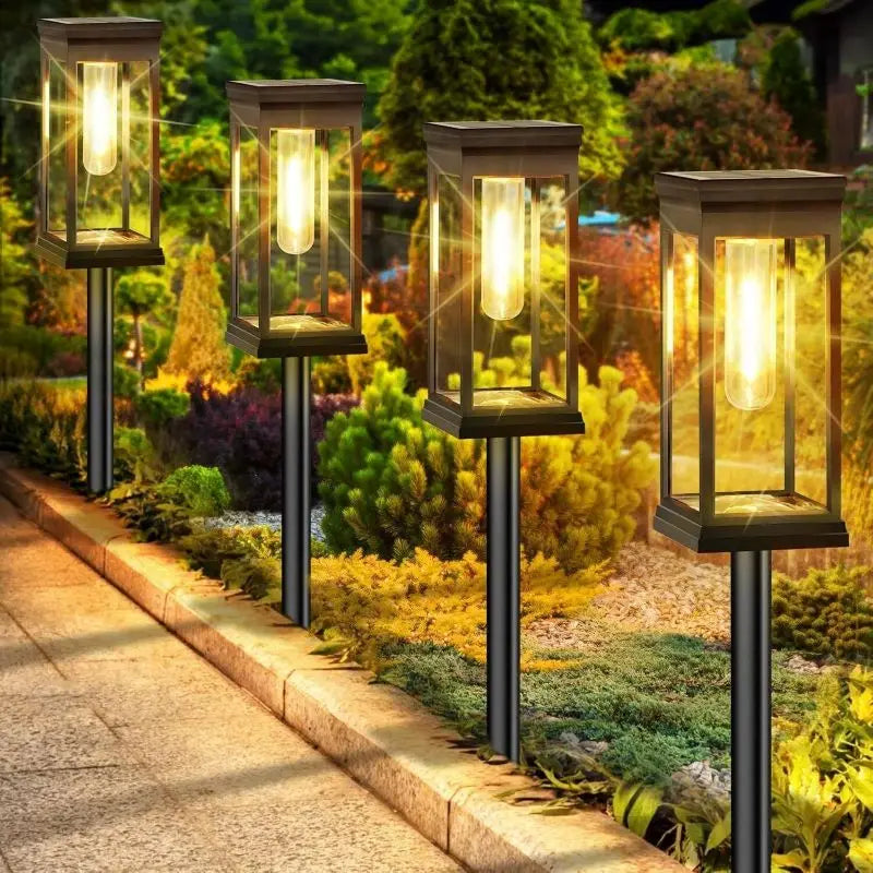 Waterproof Solar Path Lights – Garden & Lawn Outdoor Lighting