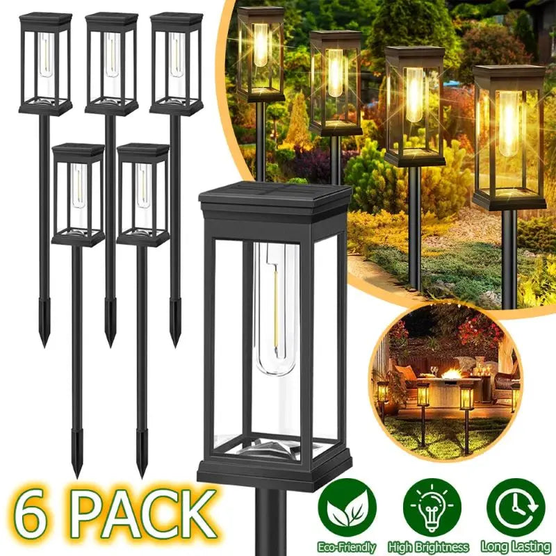 Waterproof Solar Path Lights – Garden & Lawn Outdoor Lighting