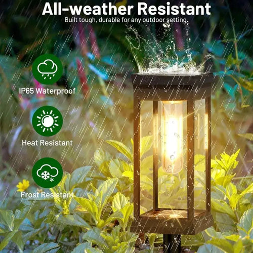 Waterproof Solar Path Lights – Garden & Lawn Outdoor Lighting